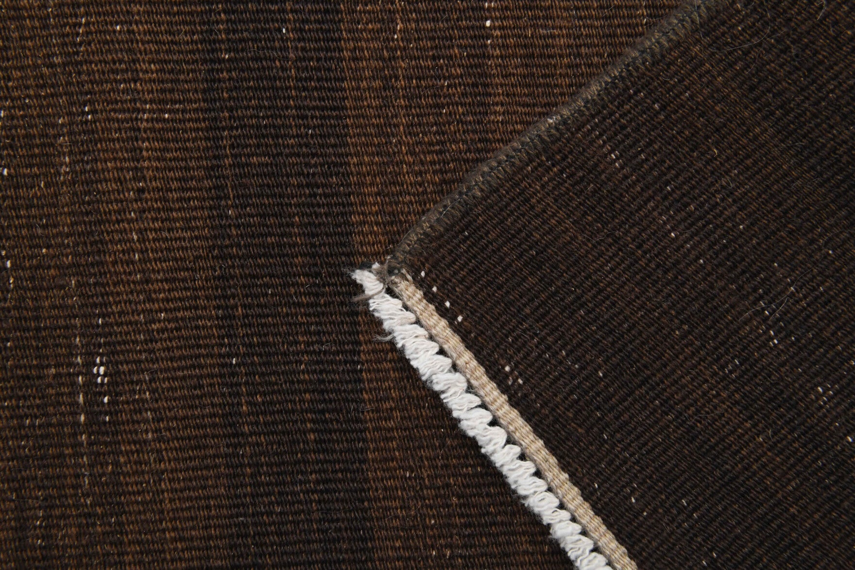Brown Kilim Narrow Runner Carpet