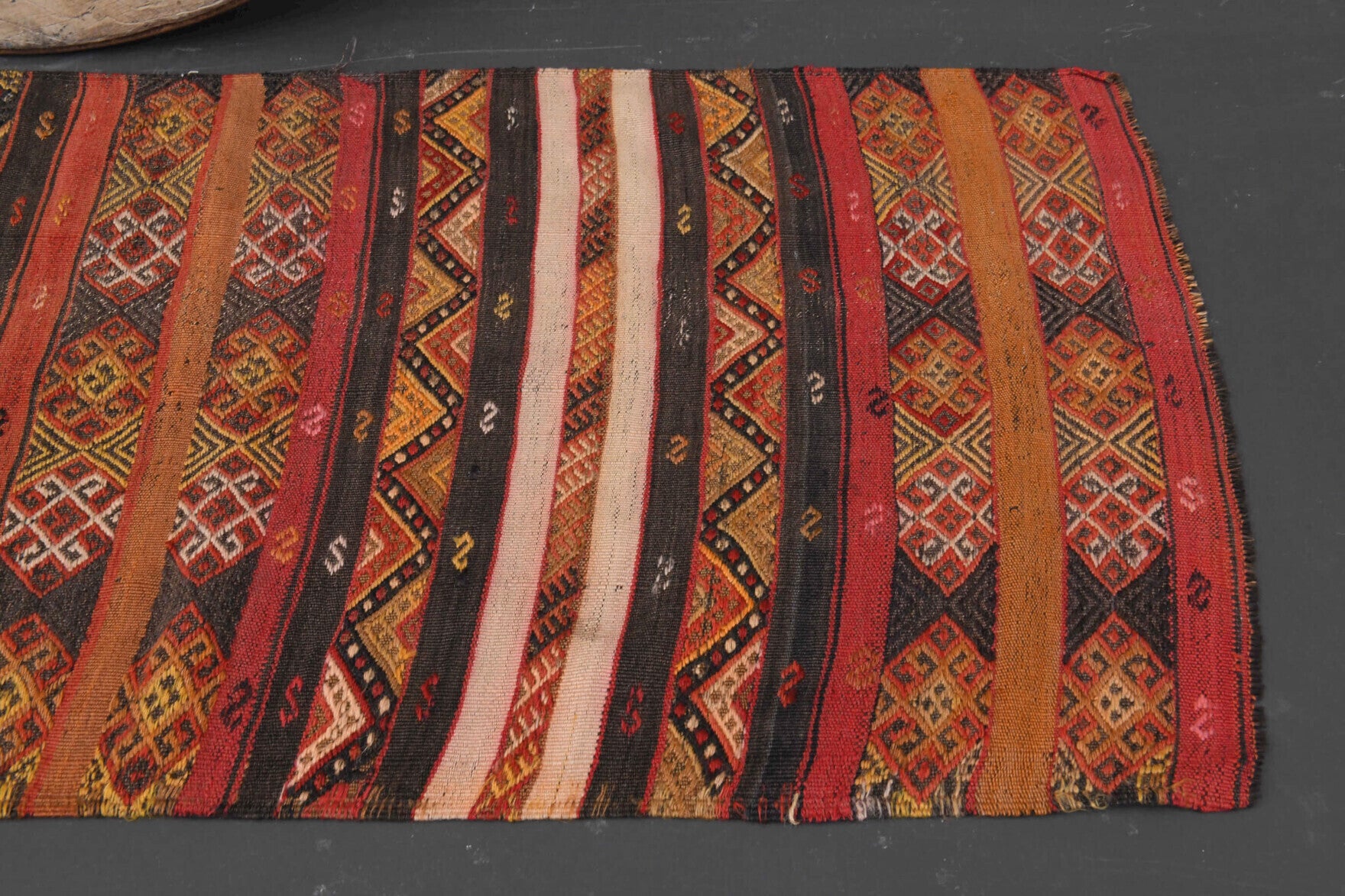 74x205 cm vintage Anatolian kilim rug – Servsah, flatweave, wool