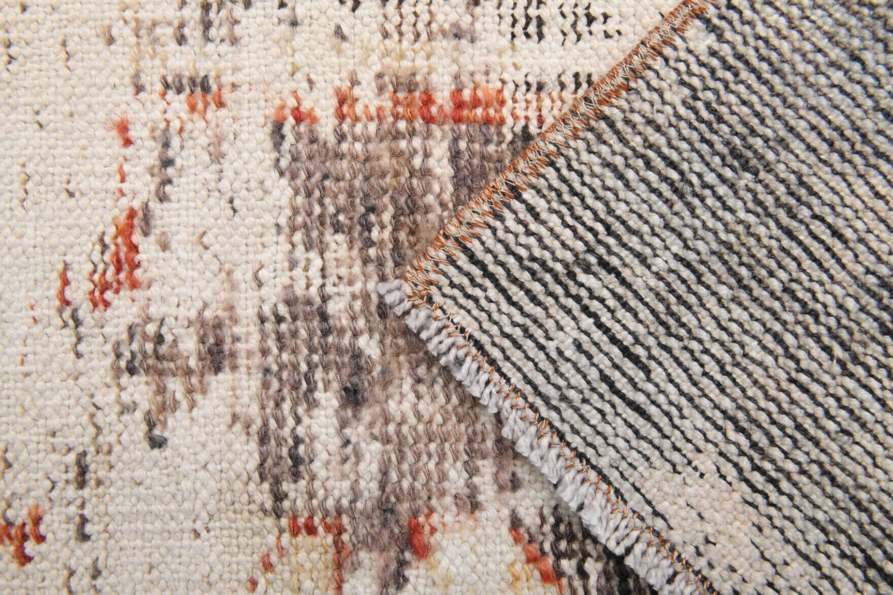 Distressed Oushak Runner Rug