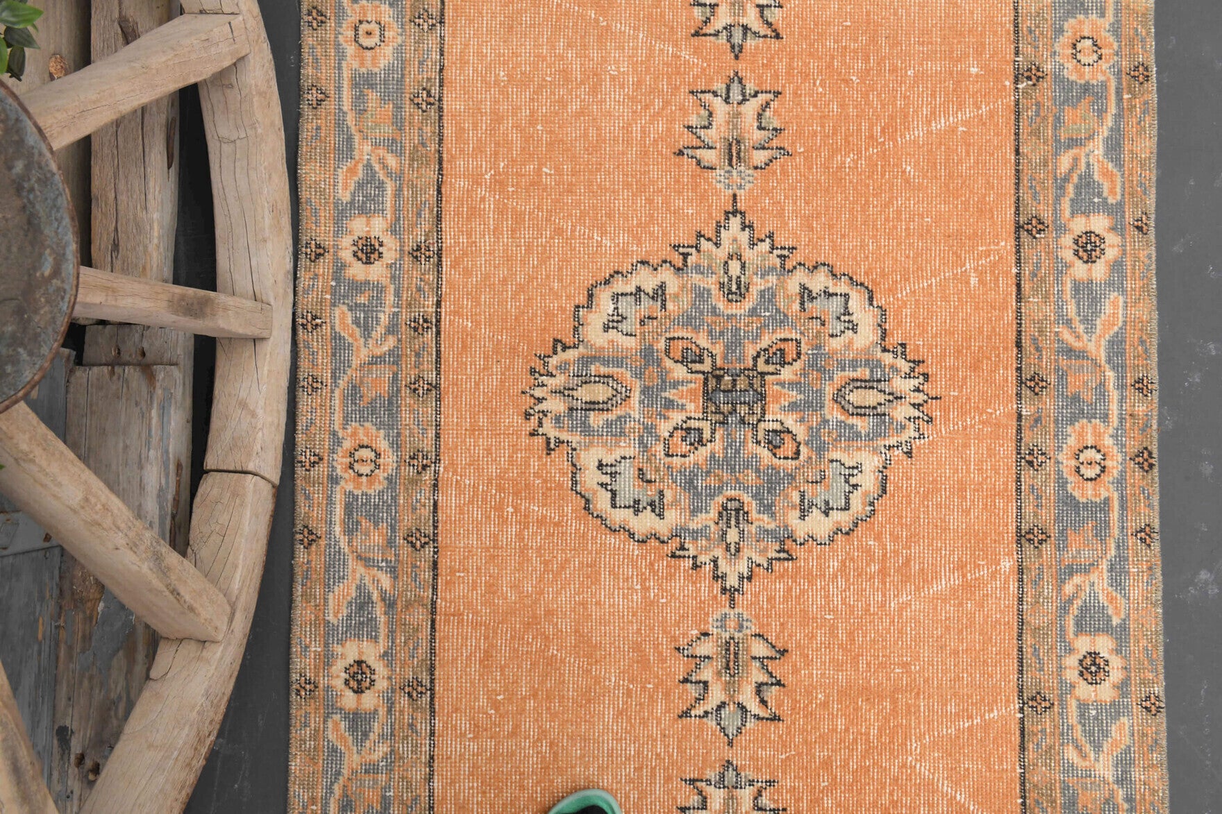 Vintage Oushak Runner Rug