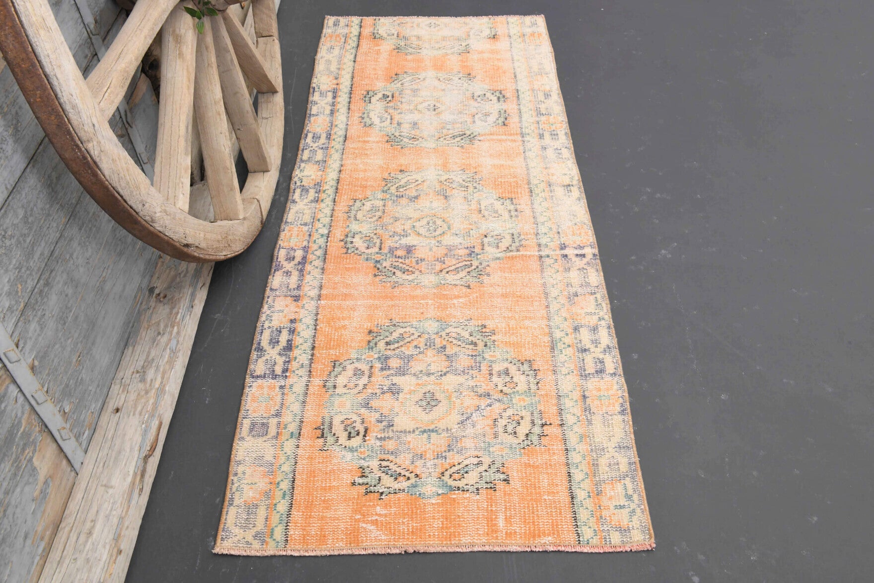 Vintage Oushak Runner Rug