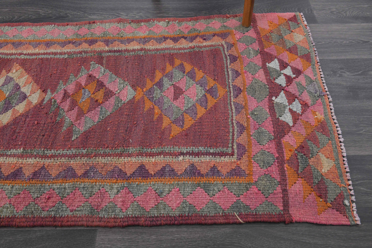 Dark Purple - Hand-Knotted Runner Rug