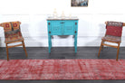 Goncalale runner: 1970s handmade Anatolian runner with solid motifs and cotton backing