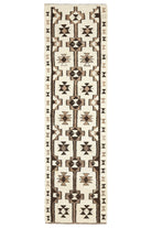 Boho Chic - White Oushak Runner Rug