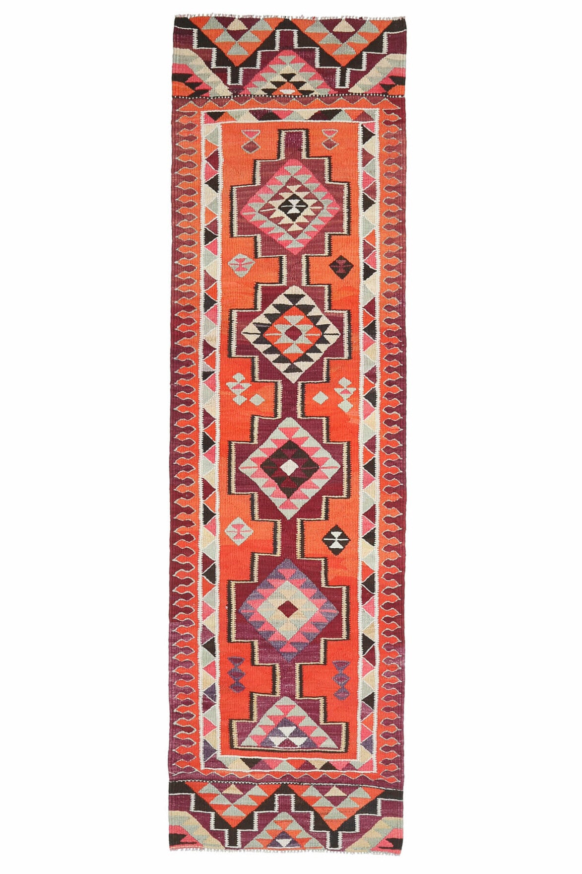 Vintage Turkish Kilim Runner Rug