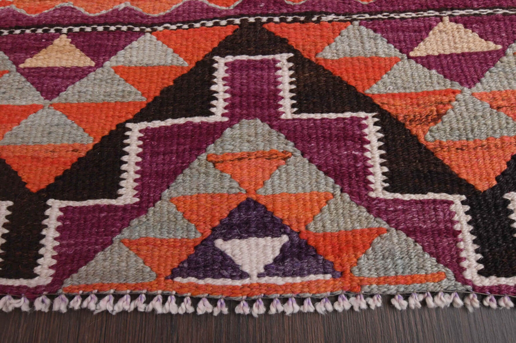 Vintage Turkish Kilim Runner Rug