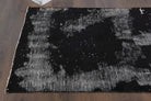 Distressed Black Anatolian  Runner Rug