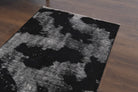 Distressed Black Anatolian  Runner Rug