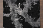 Distressed Black Anatolian  Runner Rug