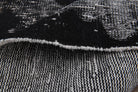 Distressed Black Anatolian  Runner Rug
