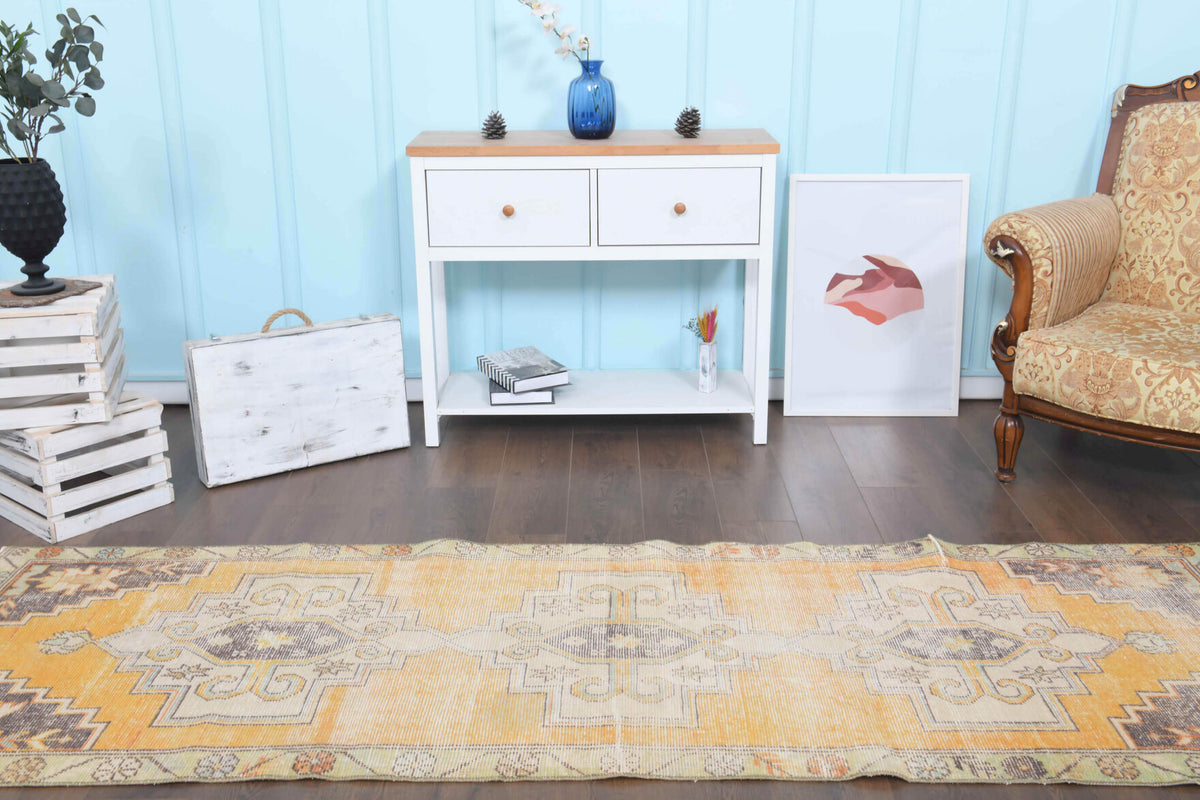Vintage Oushak Runner Rug