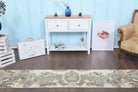 Floral Oushak Runner Rug