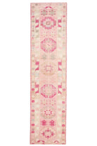 Handwoven Pink Runner of 1970s
