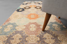 Beige Vintage Anatolian Runner Rug