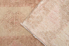 Pink Vintage Oushak Runner Rug