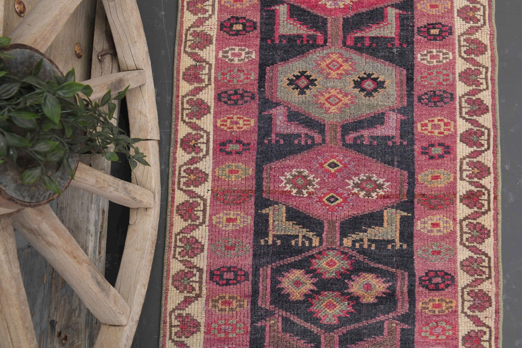 3x11 Vintage Oushak Runner Rug
