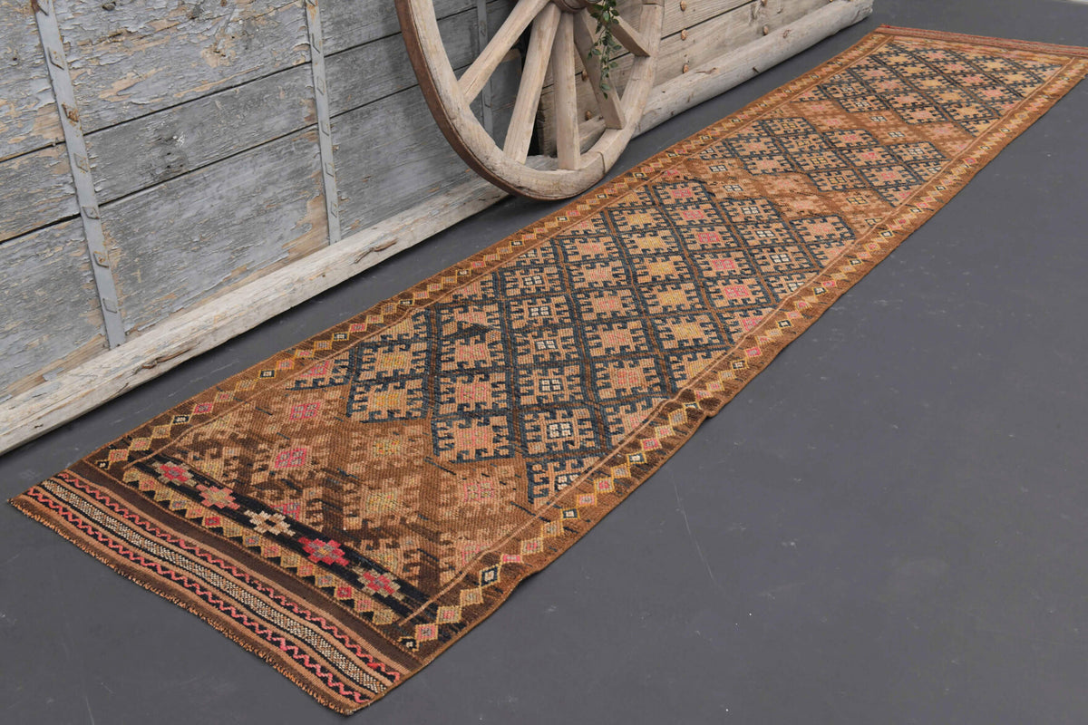 Vintage Ikat Hereke Runner Rug