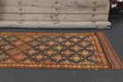 Vintage Ikat Hereke Runner Rug