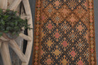 Vintage Ikat Hereke Runner Rug
