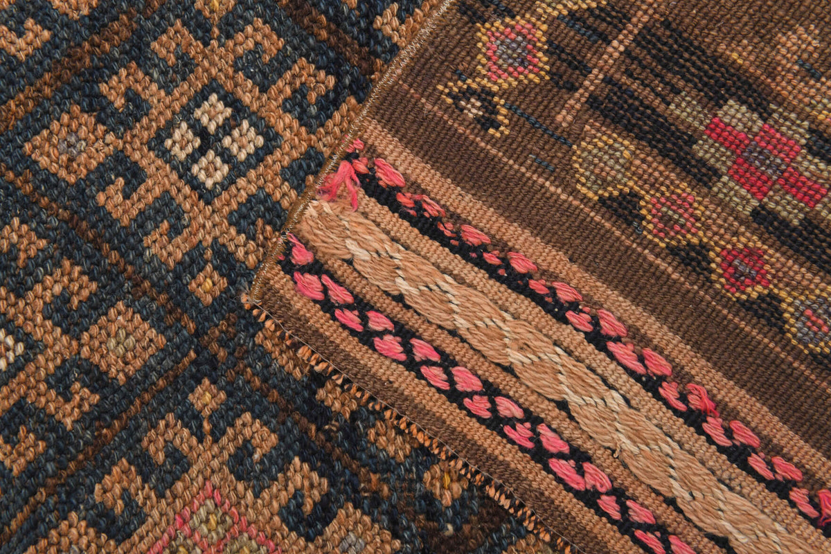 Vintage Ikat Hereke Runner Rug