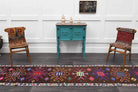 Vibrant Unique Vintage Anatolian Runner Rug