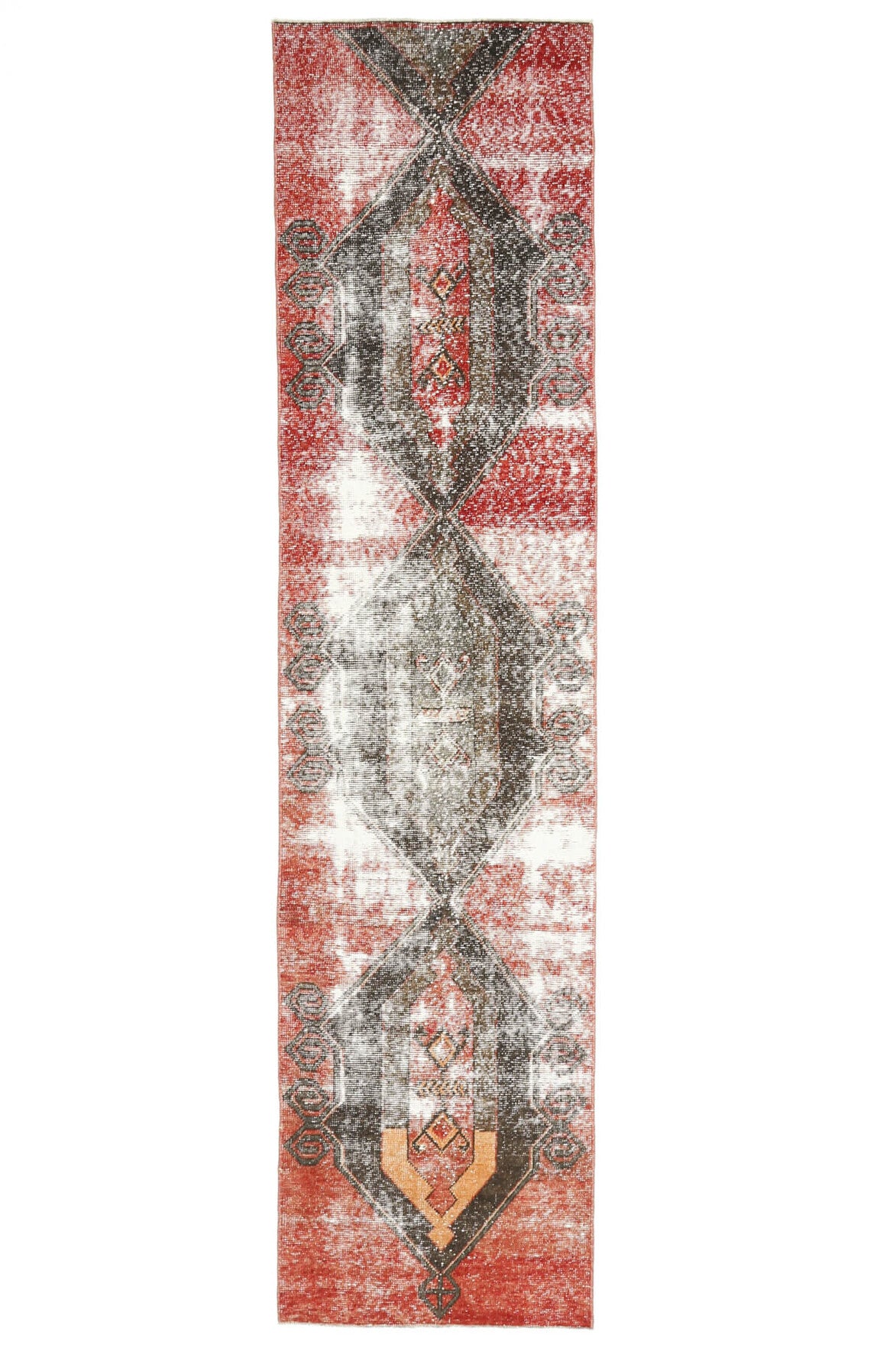 Red Vintage Anatolian Runner Rug