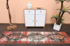 Red Vintage Anatolian Runner Rug
