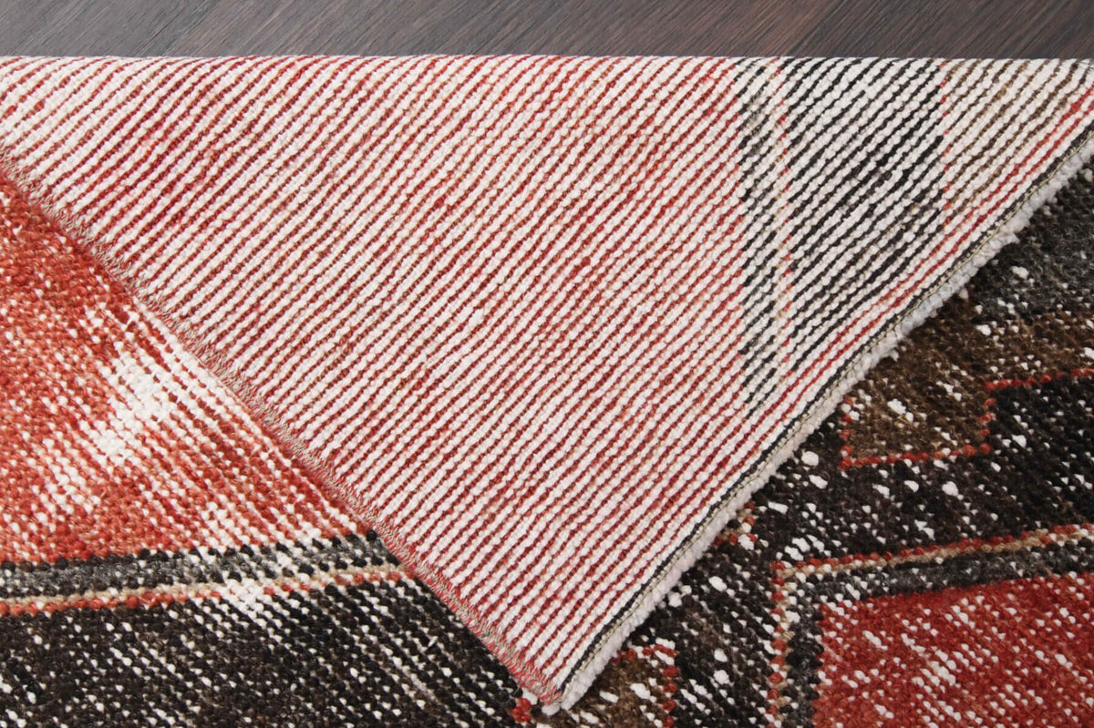 Red Vintage Anatolian Runner Rug