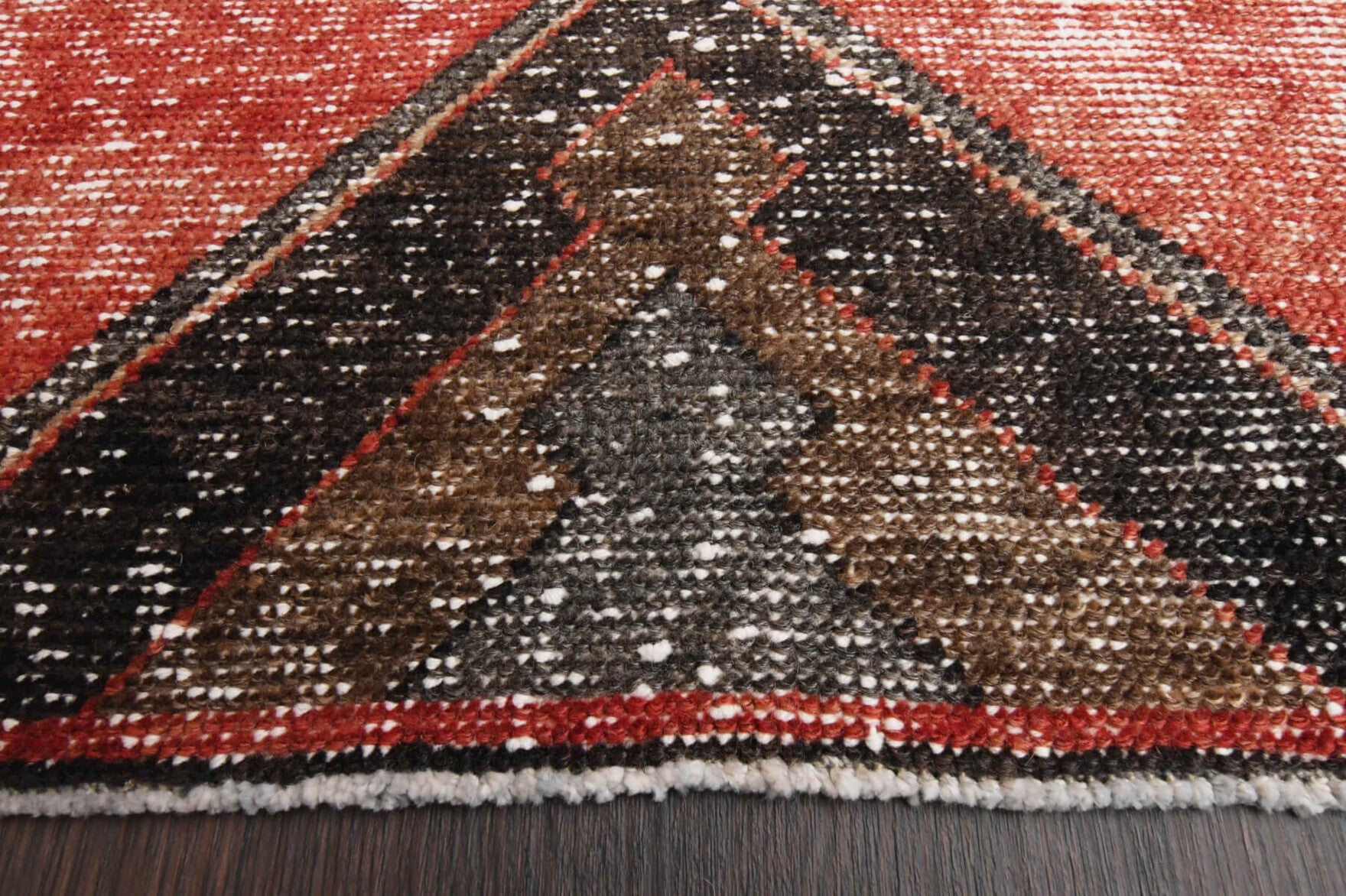 Red Vintage Anatolian Runner Rug