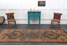 One-of-a-kind 1970s Anatolian vintage runner rug in wool, 3'7" x 10'9"