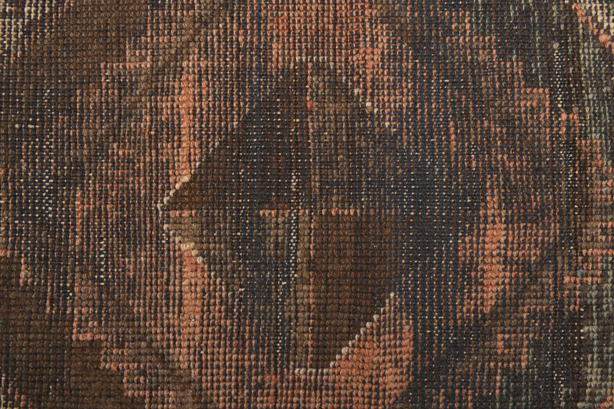 Handmade wool runner from Anatolia, Turkey – Vintage Handmade Runner Rug 3'7" x 10'9"