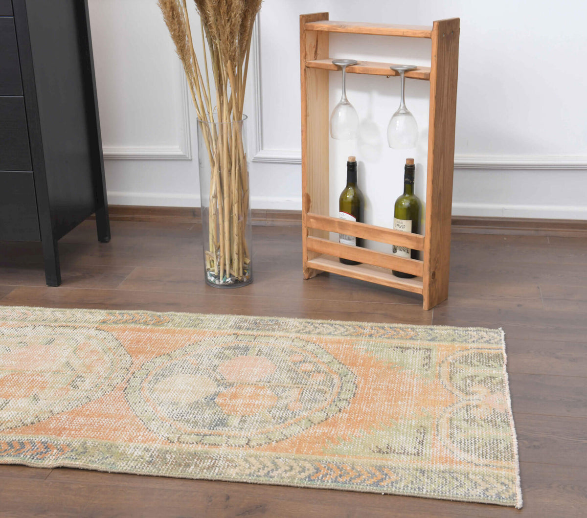 Antique Handmade Anatolian Runner Rug