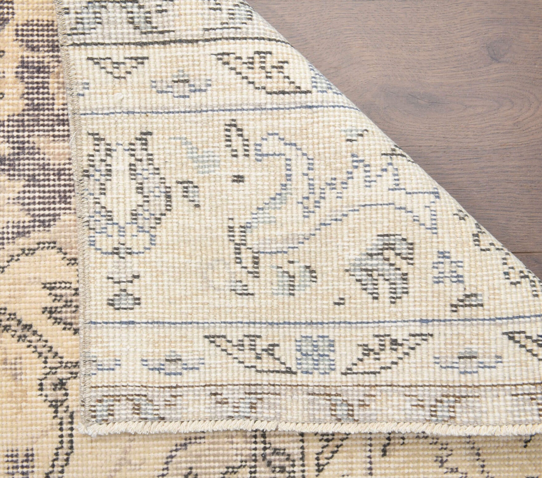 Vintage Oriental Oushak Runner Rug