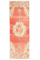 Oriental Red Oushak Runner Rug