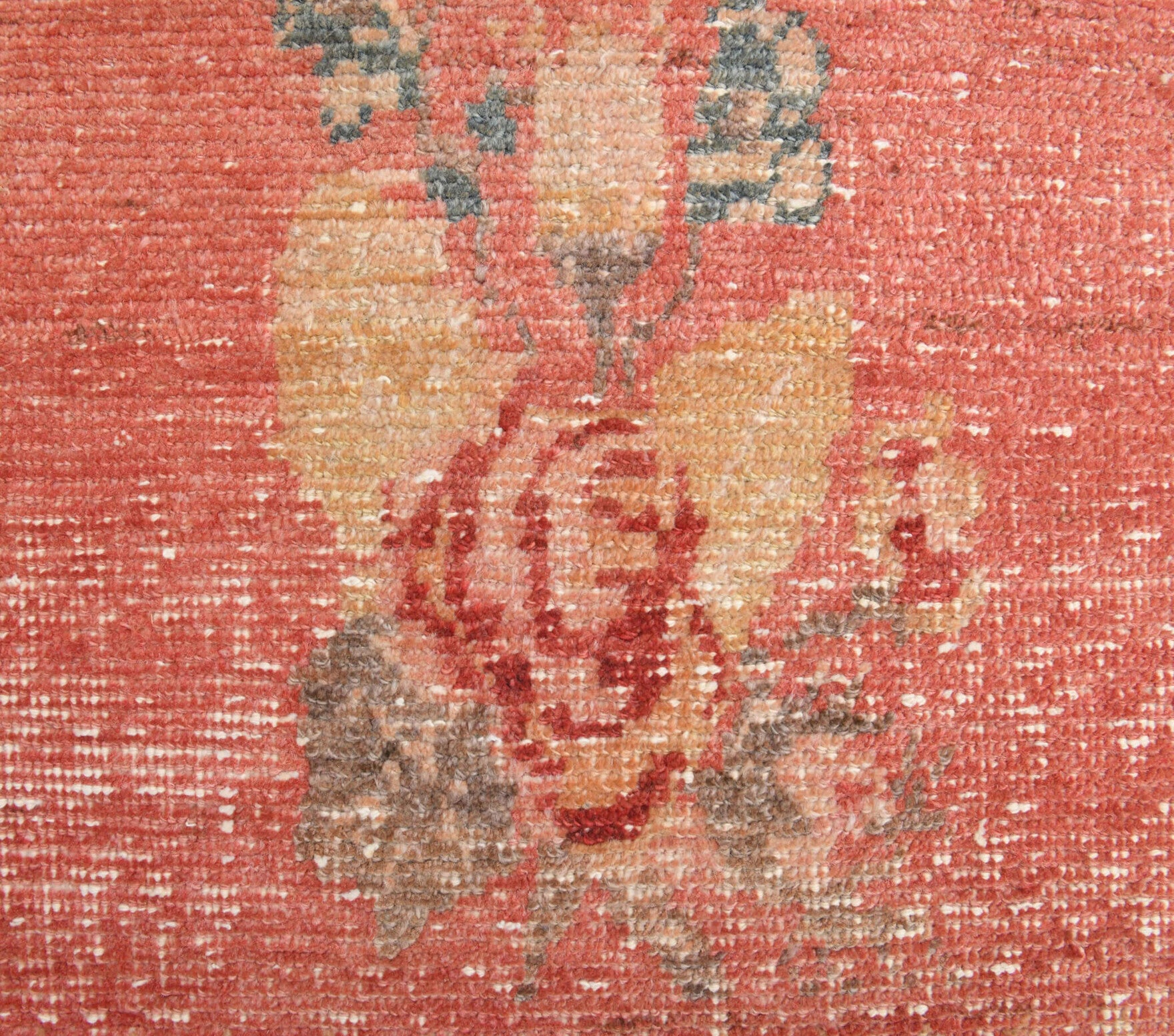 Oriental Red Oushak Runner Rug