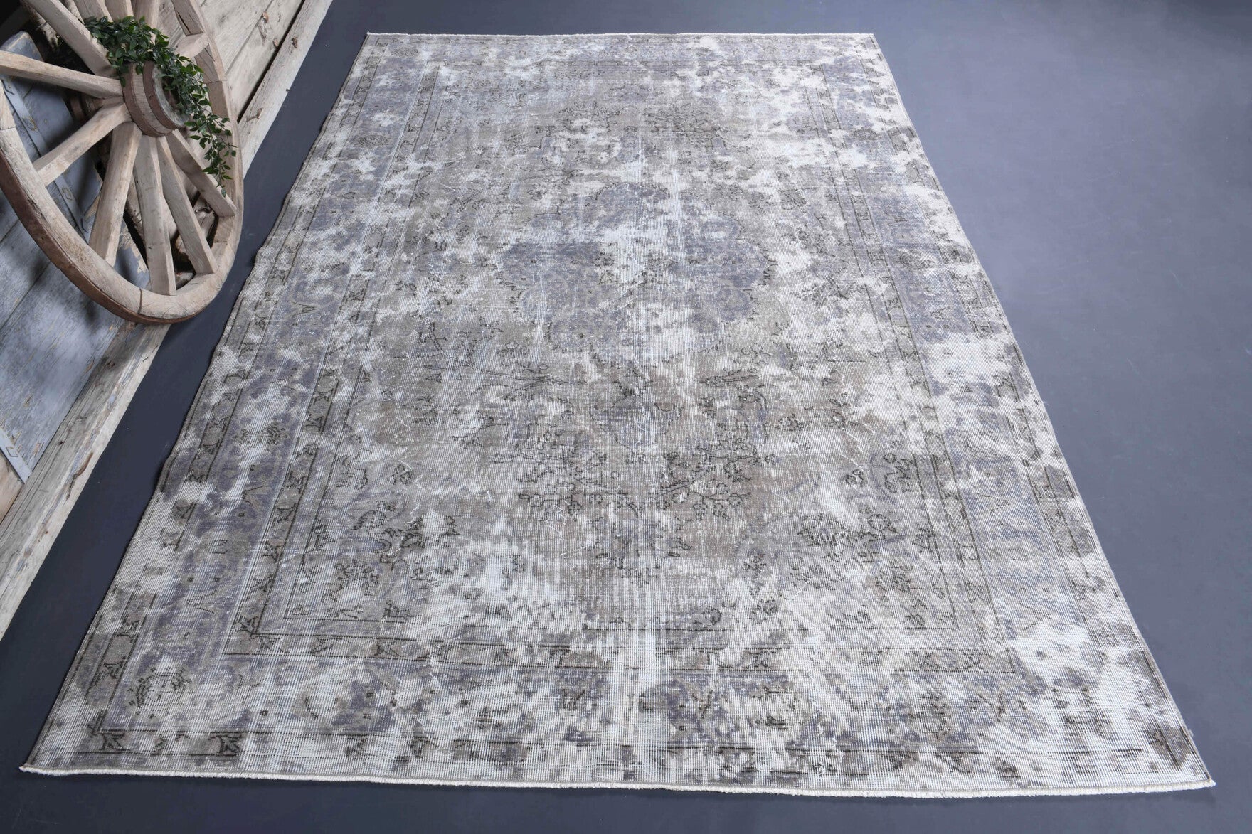 Antique Distressed Vintage Anatolian Area Rug