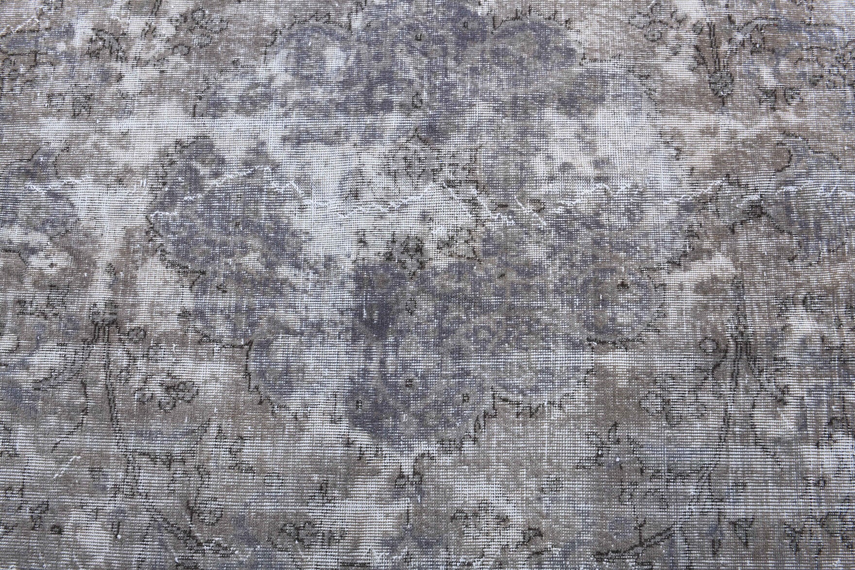 Authentic Anatolian distressed vintage area rug (1950s) with abstract design – one-of-a-kind at Fame Rugs