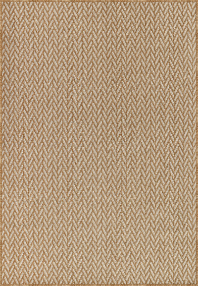 Positano Earth Tone Herringbone Jute-Style Indoor/Outdoor Rug
