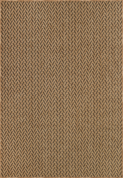 Mercer Modern Herringbone Jute-Look Indoor/Outdoor Area Rug