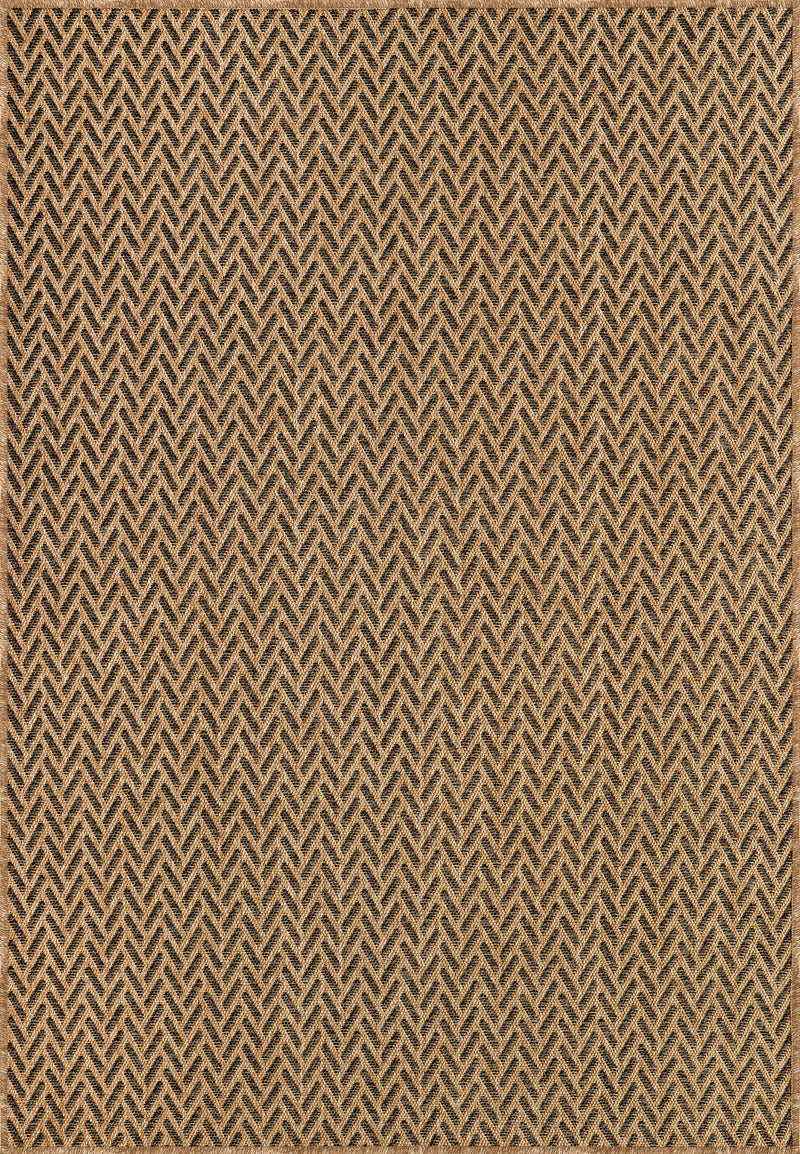 Mercer Modern Herringbone Jute-Look Indoor/Outdoor Area Rug