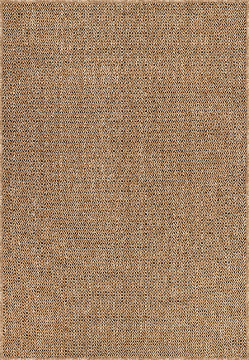 Nova Rustic Herringbone Sisal-Look Indoor/Outdoor Area Rug
