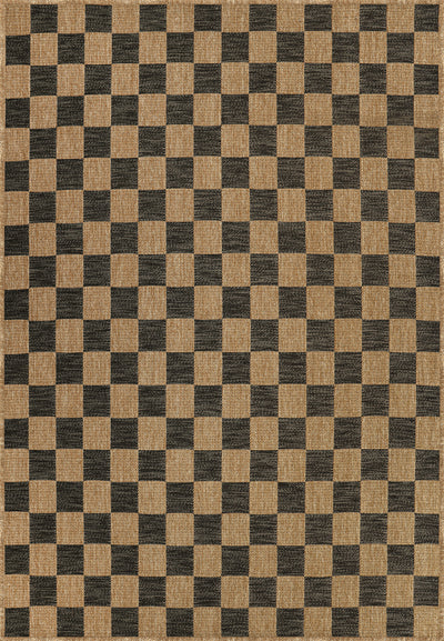 Dune Modern Geometric Diamond Jute-Look Indoor/Outdoor Rug