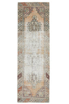 Distressed Antique Runner Rug