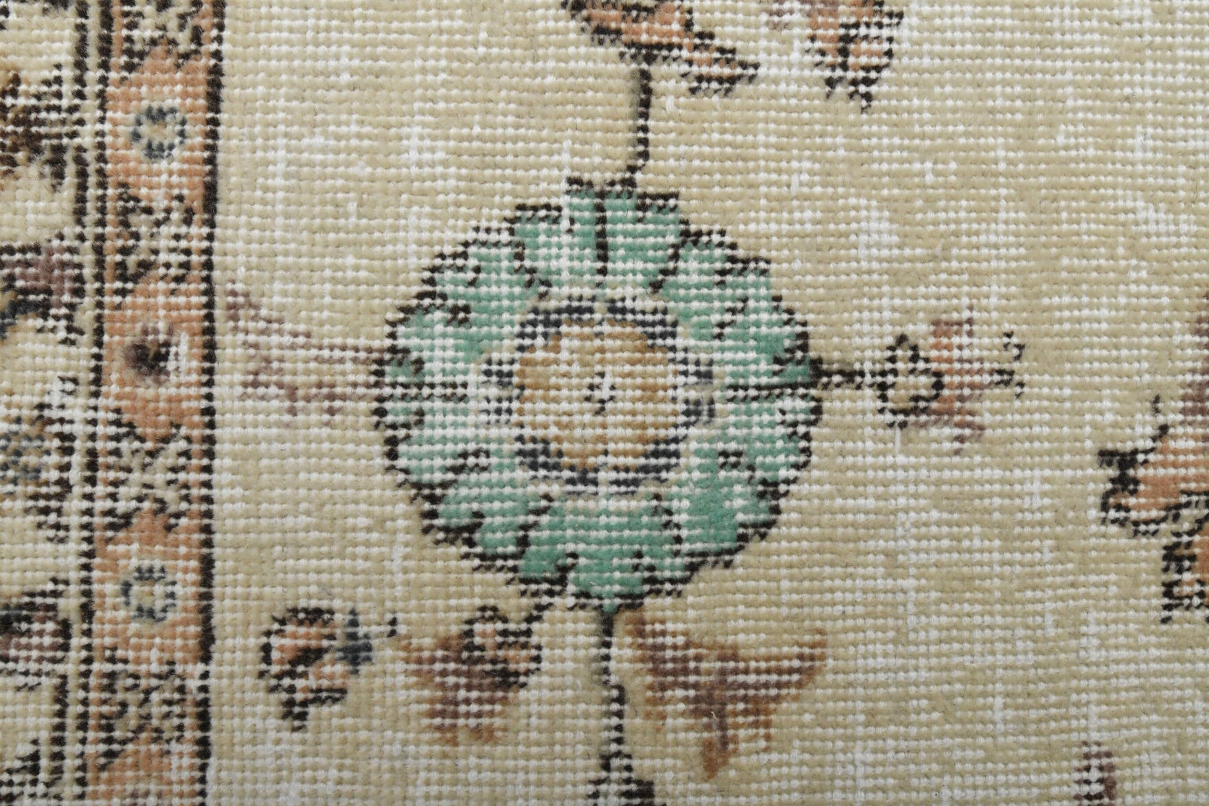 Floral Oushak Runner Rug