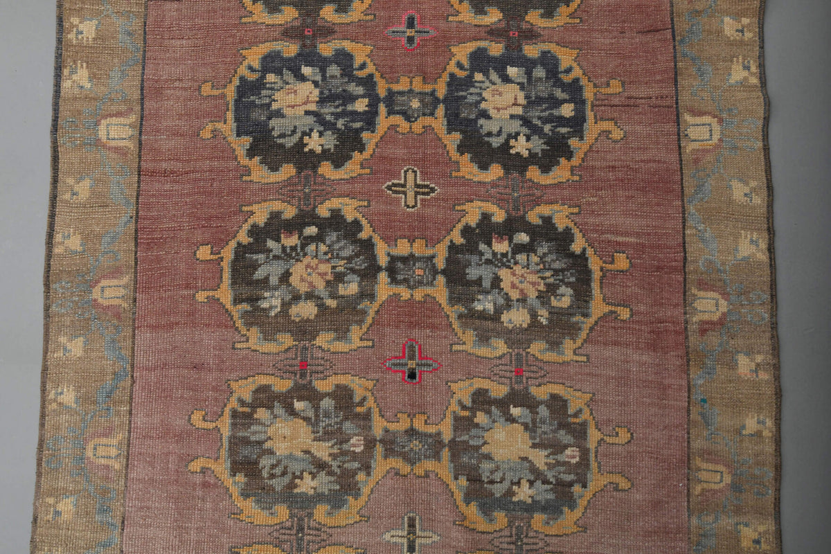 Ikat Turkish Wide Anatolian Runner Rug