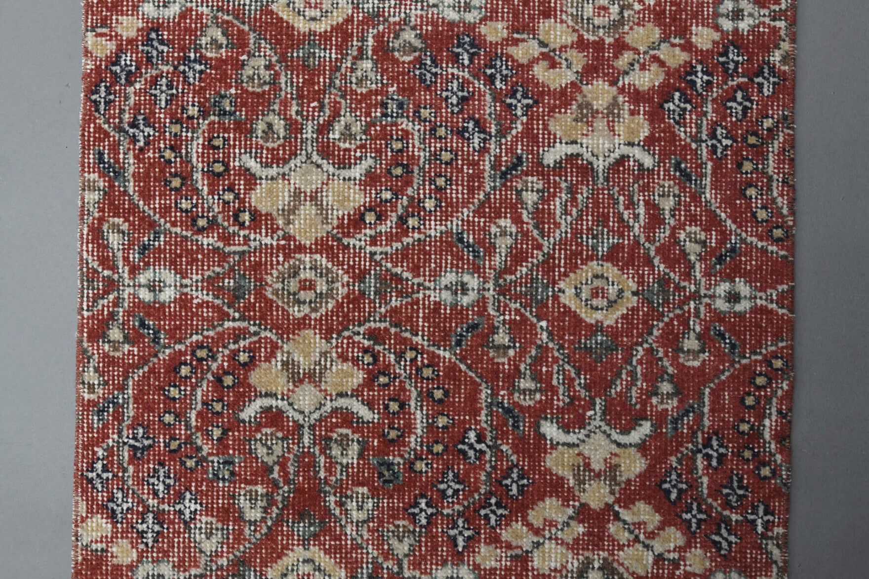 Floral Turkish Hereke Runner Rug