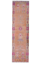 Pale Orange - Human Figures Runner Rug
