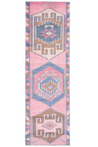 Pink Vintage Turkish Runner Rug