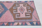 Pink Vintage Turkish Runner Rug
