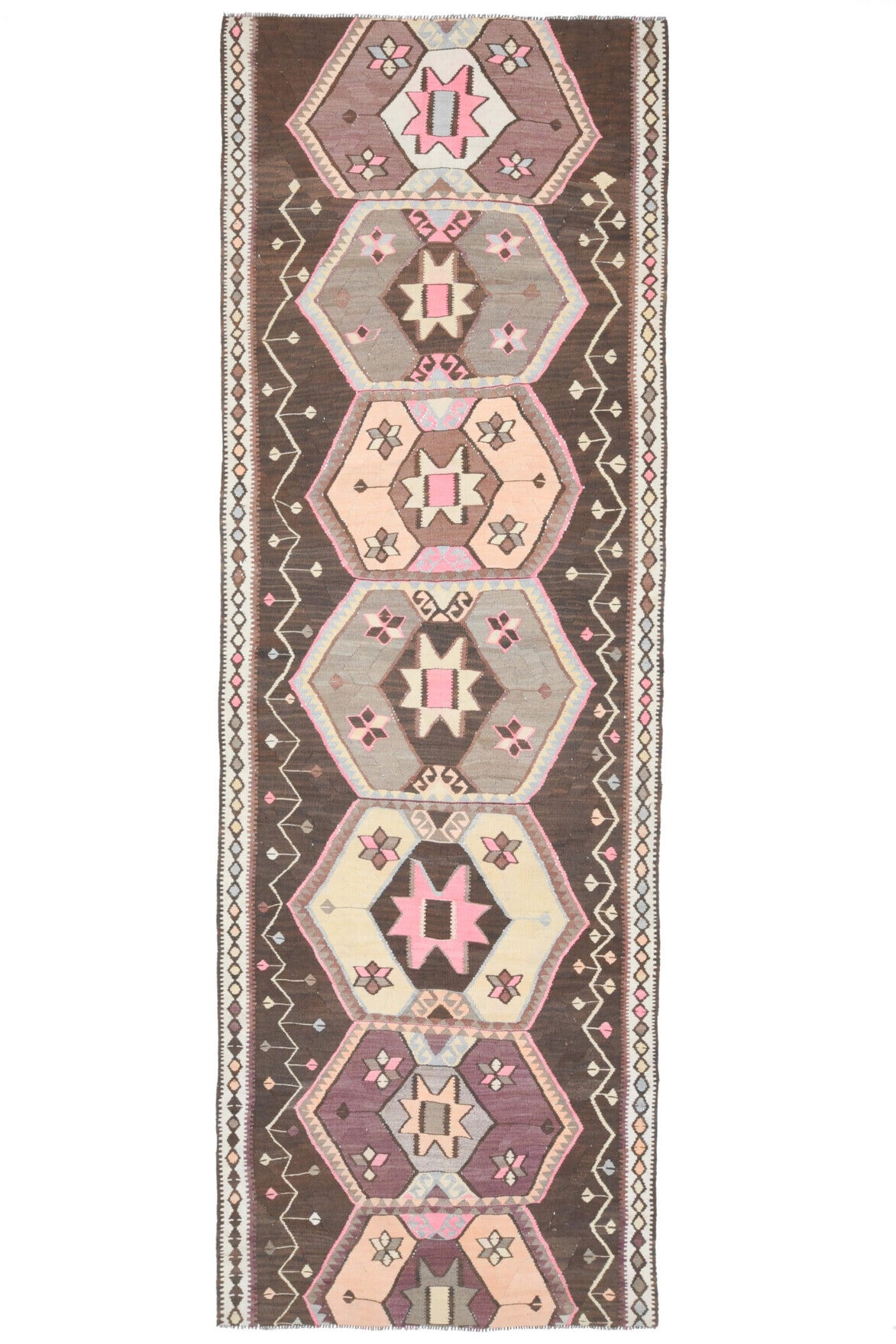 Mid-20th Century Flatweave Runner Carpet